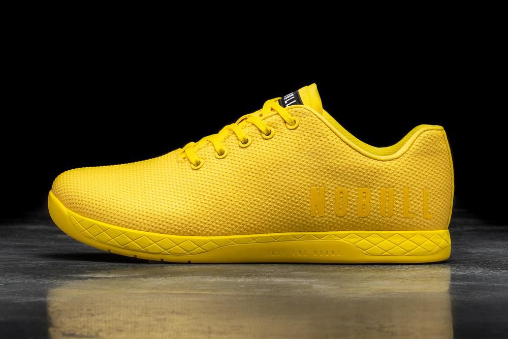 NOBULL Men's Lemon Drop Training Shoes - Yellow - Ireland (5943GMOBR)